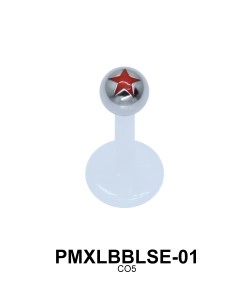 Star Labret Piercing PMXLBBLSE-01