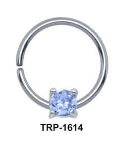 Round CZ Cartilage Tragus Piercing TRP-1614