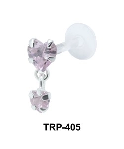 Dual Heart Tragus Piercing TRP-405