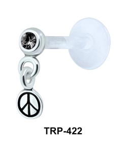 Peace Symbol Tragus Piercing TRP-422