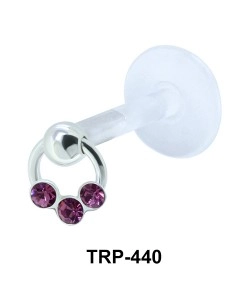Three Stone Tragus Piercing TRP-440