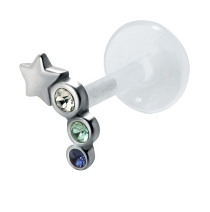 Star Trail Tragus Piercing TRP-508