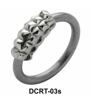 Pyramid Band Belly Piercing Ring DCRT-03s