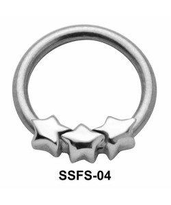 3 stars Face Closure Ring SSFS-04