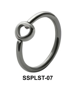 Hollow Heart Closure Rings Mini Attachments SSPLST-07