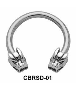 Elegant Dragon Nipple Circular Barbell CBRSD-01