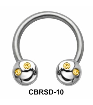 Smile Face Nipple Circular Barbell CBRSD-10