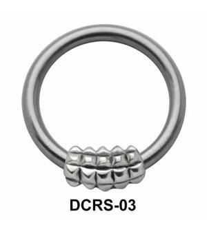 Interesting Design Nipple Piercing Closure Ring DCRS-03