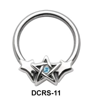 Star Nipple Piercing Closure Ring DCRS-11