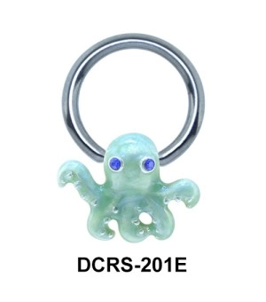 Enameled Nipple Piercing Closure Ring DCRS-201E