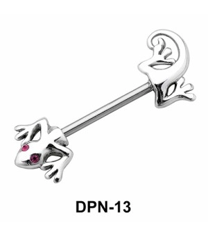Lizard Double Nipple Piercing DPN-13