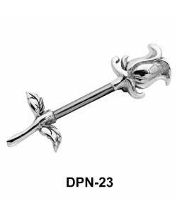 Rose Shaped Double Nipple Piercing DPN-23