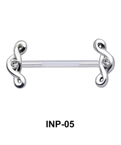 Appealing Spiral Invisible Nipple Piercing INP-05