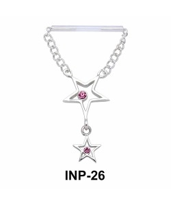 Dangling Pretty Star Invisible Nipple Piercing INP-26