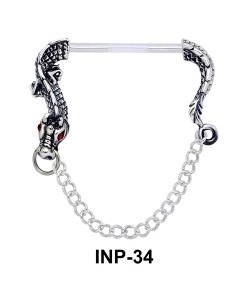 Amusing Dragon Invisible Nipple Piercing INP-34