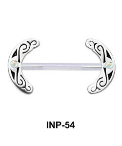 Stunning Curved Invisible Nipple Piercing INP-54