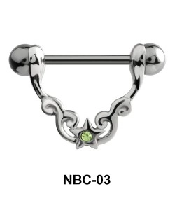 Stone Star Nipple Piercing NBC-03