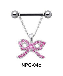 Shiny Ribbon Nipple Piercing NPC-04c