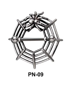 Spider Web Nipple Piercing PN-09