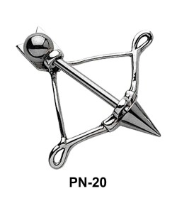 Bow n Arrow Shaped Nipple Piercing PN-20