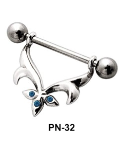 Flower Shaped Nipple Piercing PN-32