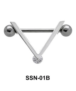 Small V Shaped Nipple Piercing SSN-01B