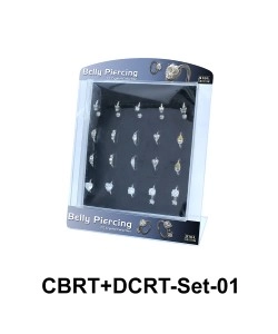 20 Belly Piercing Rings Set CBRT+DCRT-Set-01