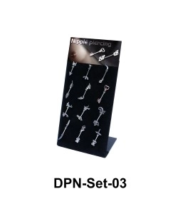 12 Double Nipple Piercing Set DPN-Set-03