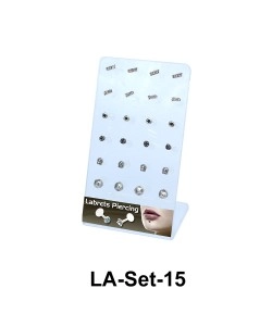 24 Labret Push-in Set LA-Set-15