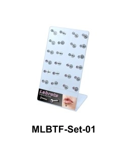 24 Labret Piercing Set MLBTF-Set-01