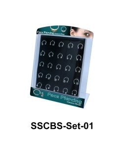 25 Face Piercing Set SSCBS-Set-01